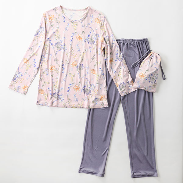 mila schon】シルクニット プリント レディース パジャマ トラベル 