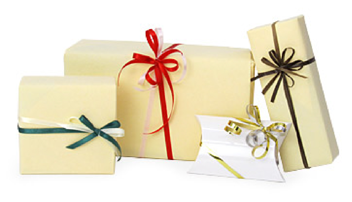 ギフト箱+リボンのラッピング