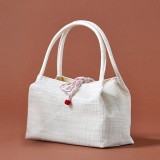 近江ちぢみ 羽衣上布バッグ 生成り