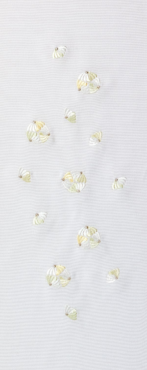  白地×グリーン