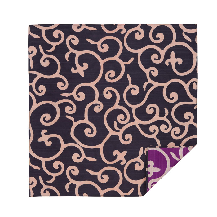 50cm幅/唐草/濃グレー