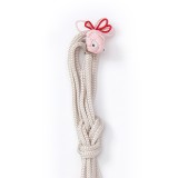 生成り紐×ピンク