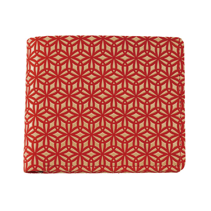 赤地×白漆 麻の葉