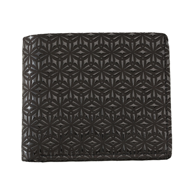 黒地×黒漆 麻の葉