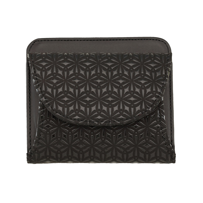 黒地×黒漆 麻の葉